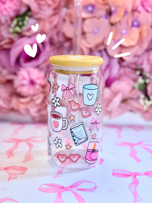 Glass Cup Kawaii 500ml