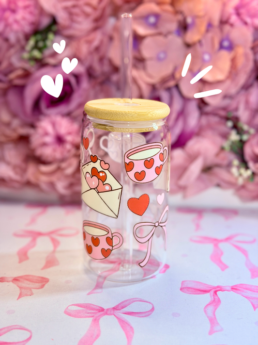 Glass Cup Coeur 500ml