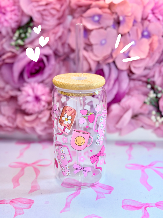 Glass Cup Girly 500ml