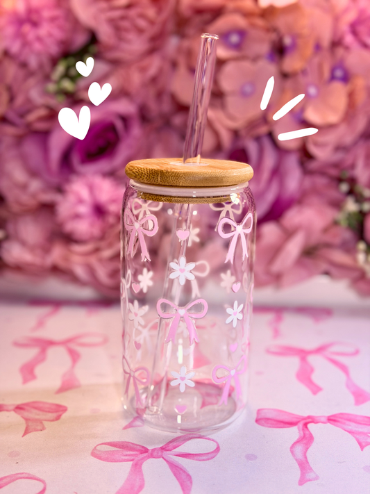 Glass Cup Bowtie 500ml